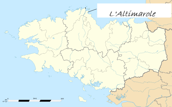 Carte de situation des gtes du capitaine